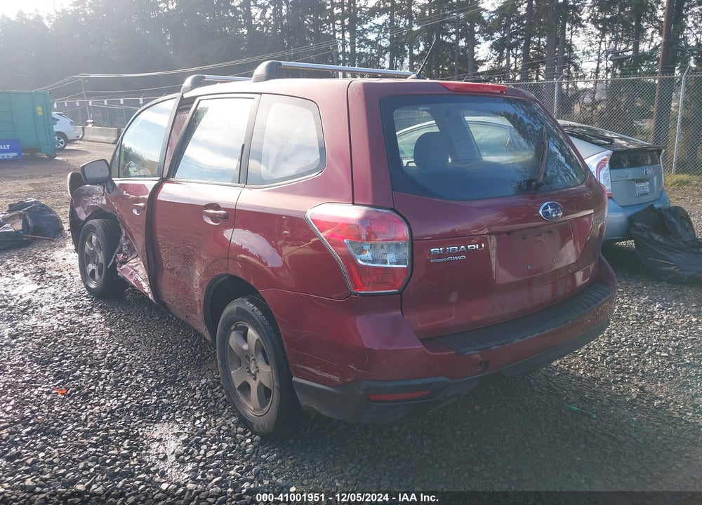 2015 SUBARU FORESTER 2.5I VIN: JF2SJAAC8FG577316
