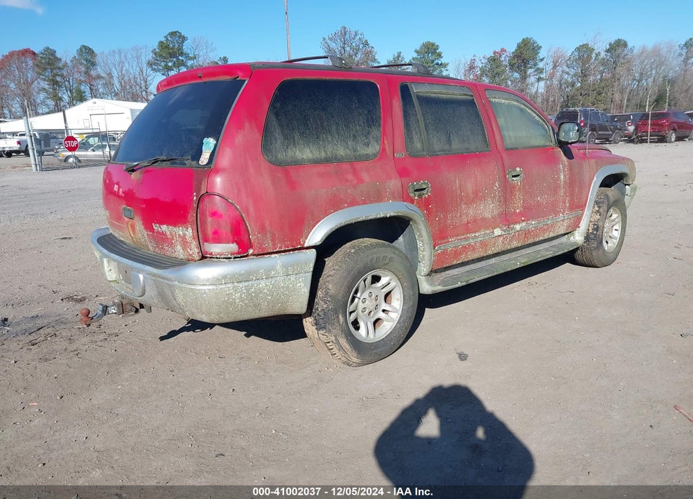 2002 DODGE DURANGO SLT PLUS VIN: 1B4HS58Z92F209330