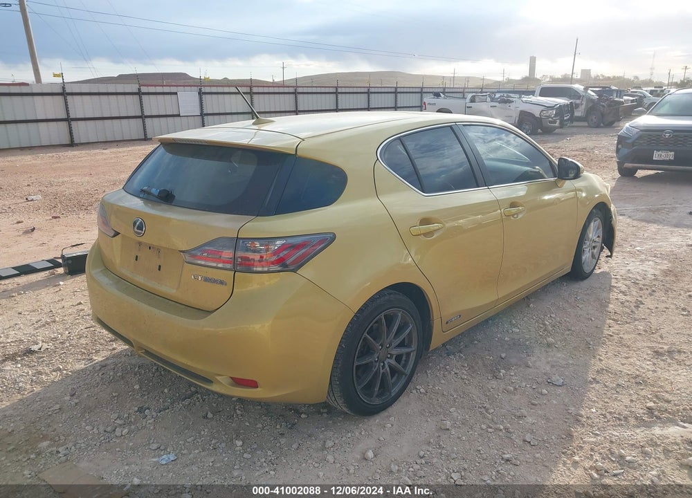 2011 LEXUS CT 200H PREMIUM VIN: JTHKD5BH9B2014143