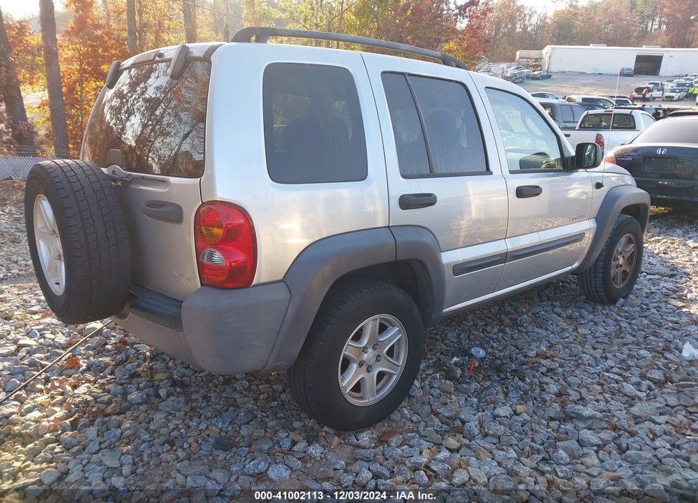2004 JEEP LIBERTY SPORT VIN: 1J4GK48K24W319676