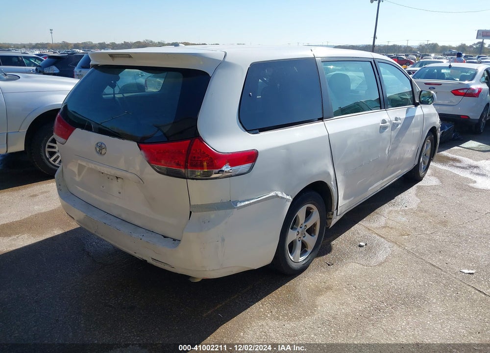 2013 TOYOTA SIENNA L V6 7 PASSENGER VIN: 5TDZK3DC3DS386276
