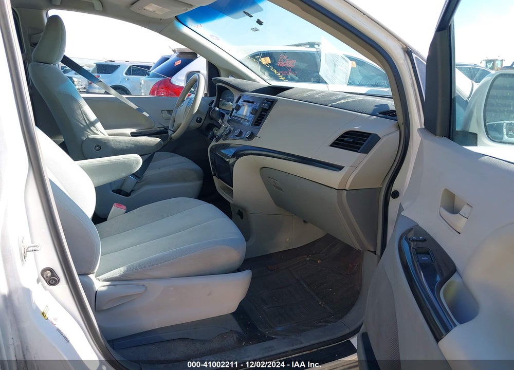 2013 TOYOTA SIENNA L V6 7 PASSENGER VIN: 5TDZK3DC3DS386276