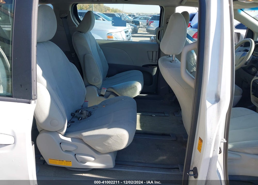 2013 TOYOTA SIENNA L V6 7 PASSENGER VIN: 5TDZK3DC3DS386276