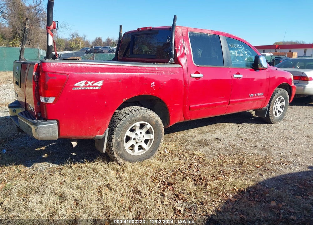 2005 NISSAN TITAN SE VIN: 1N6BA07B25N566357