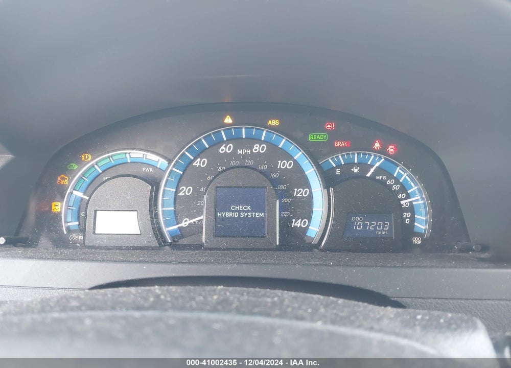 2012 TOYOTA CAMRY HYBRID XLE VIN: 4T1BD1FK8CU031730