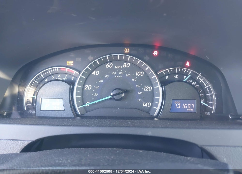 2012 TOYOTA CAMRY XLE VIN: 4T4BF1FK9CR247425