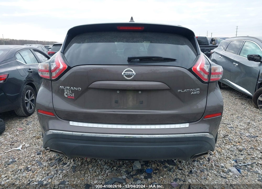 2018 NISSAN MURANO PLATINUM VIN: 5N1AZ2MH6JN104997
