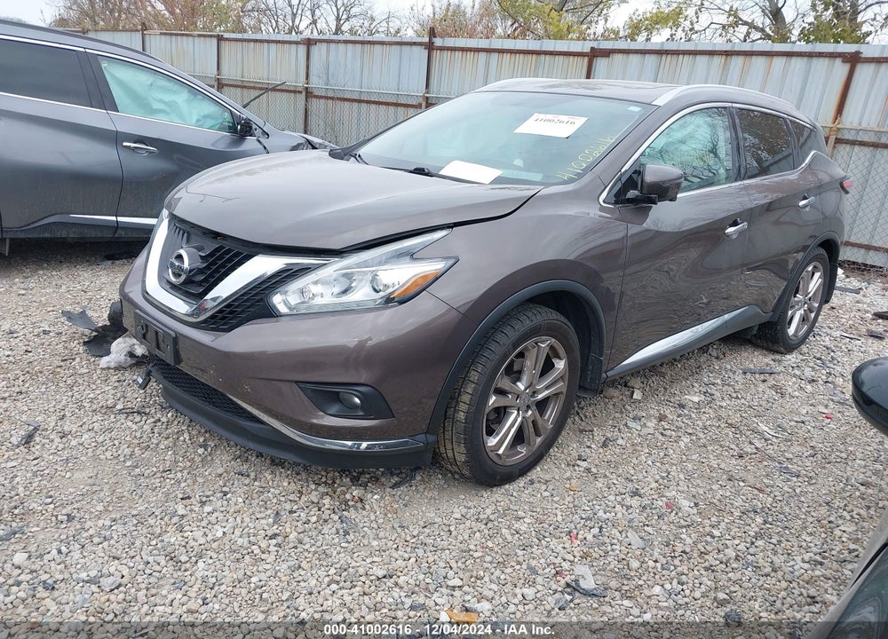 2018 NISSAN MURANO PLATINUM VIN: 5N1AZ2MH6JN104997
