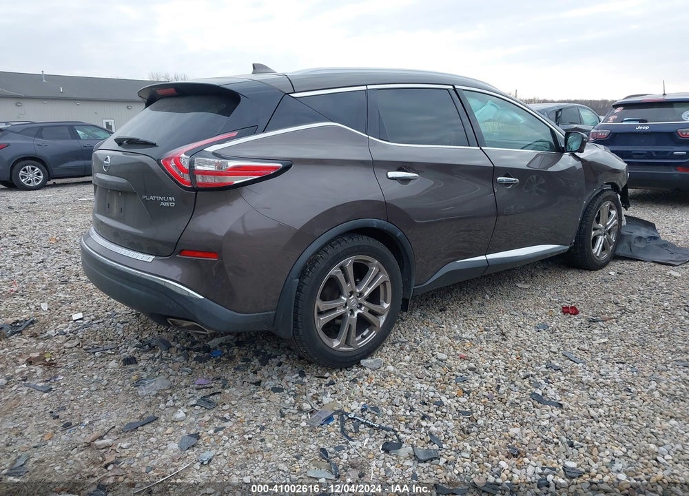 2018 NISSAN MURANO PLATINUM VIN: 5N1AZ2MH6JN104997
