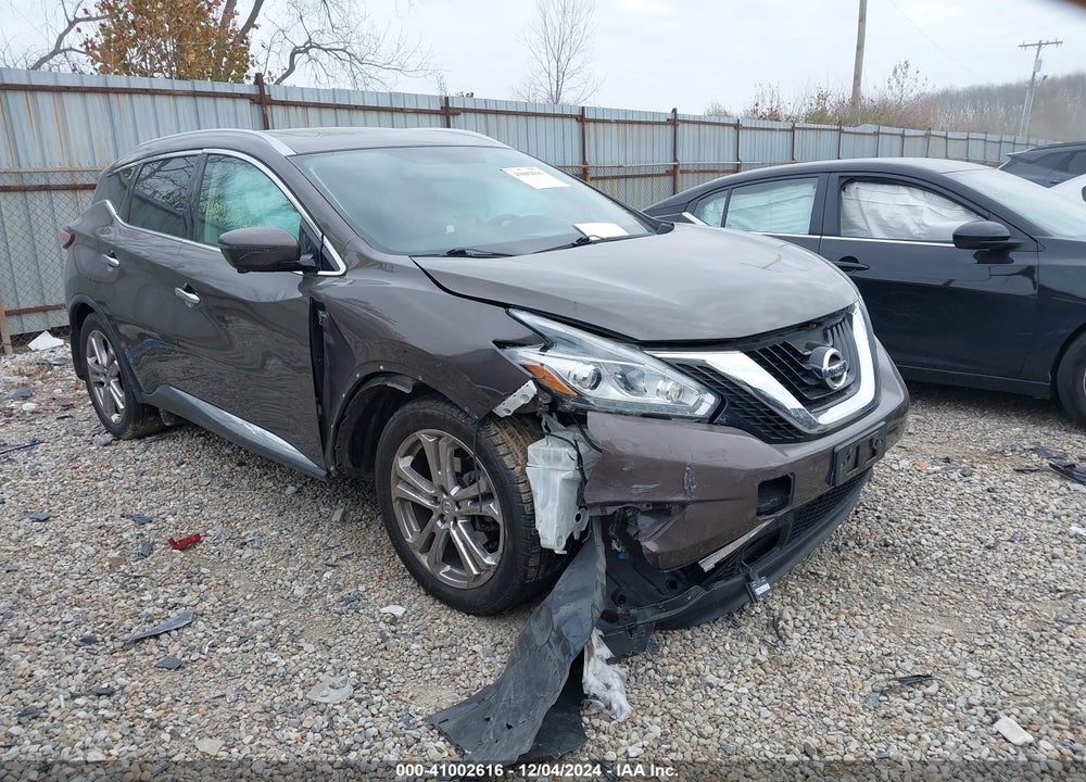 2018 NISSAN MURANO PLATINUM VIN: 5N1AZ2MH6JN104997