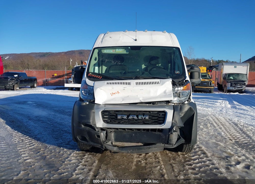 2019 RAM PROMASTER 3500 CARGO VAN HIGH ROOF 159 WB EXT VIN: 3C6URVJGXKE558553