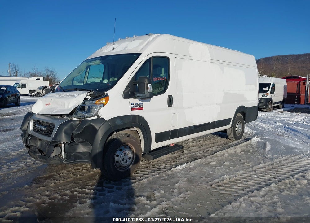 2019 RAM PROMASTER 3500 CARGO VAN HIGH ROOF 159 WB EXT VIN: 3C6URVJGXKE558553
