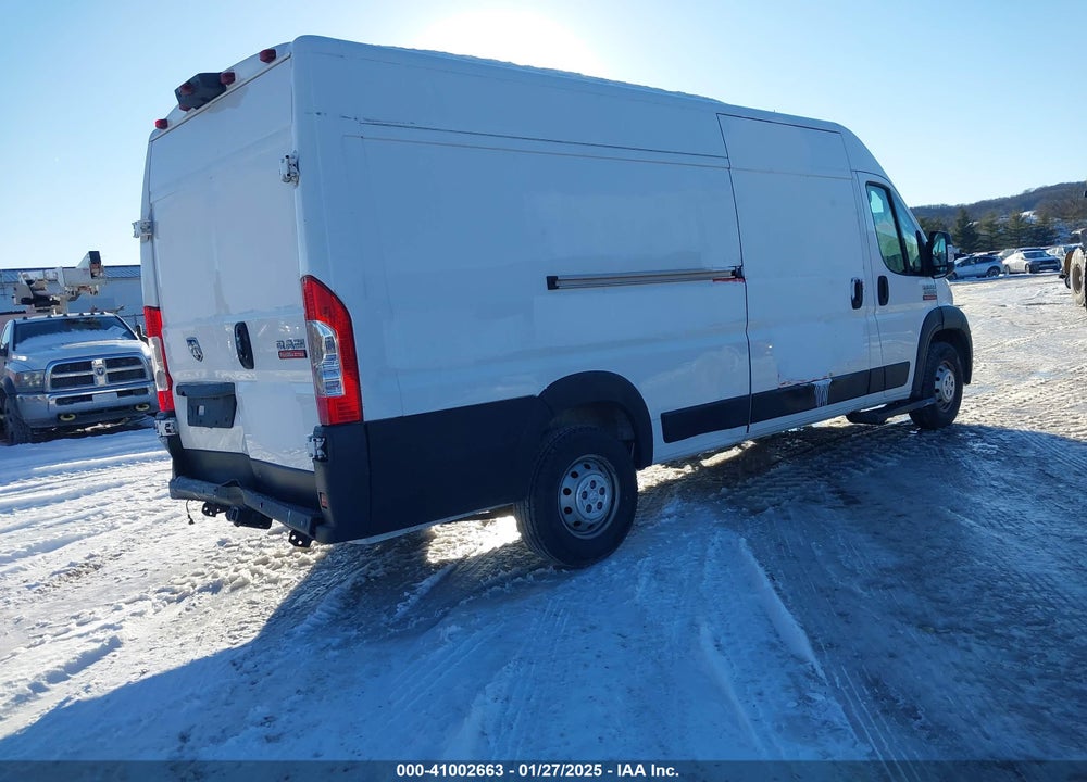2019 RAM PROMASTER 3500 CARGO VAN HIGH ROOF 159 WB EXT VIN: 3C6URVJGXKE558553