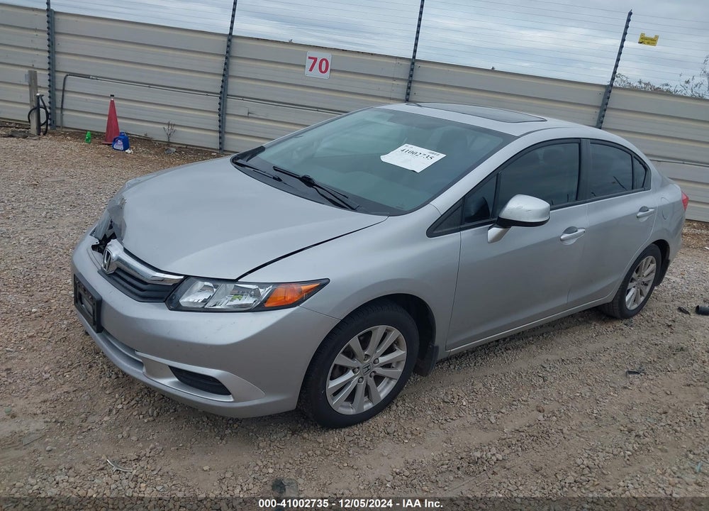 2012 HONDA CIVIC EX VIN: 19XFB2F85CE065497