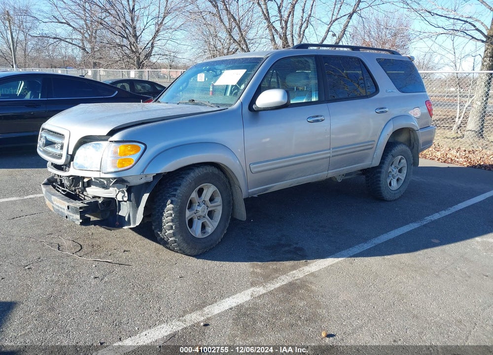 2001 TOYOTA SEQUOIA LIMITED V8 VIN: 5TDBT48A71S040045
