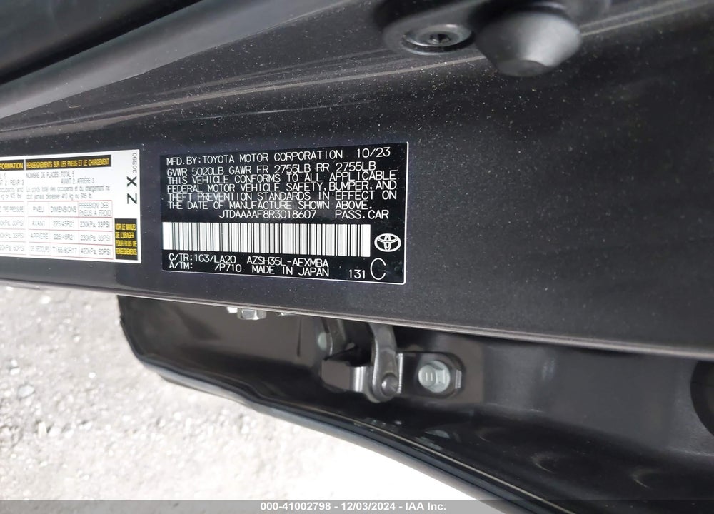 2024 TOYOTA CROWN LIMITED VIN: JTDAAAAF8R3018607