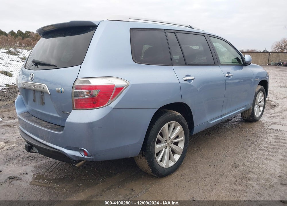 2008 TOYOTA HIGHLANDER HYBRID LIMITED VIN: JTEEW44A582016575