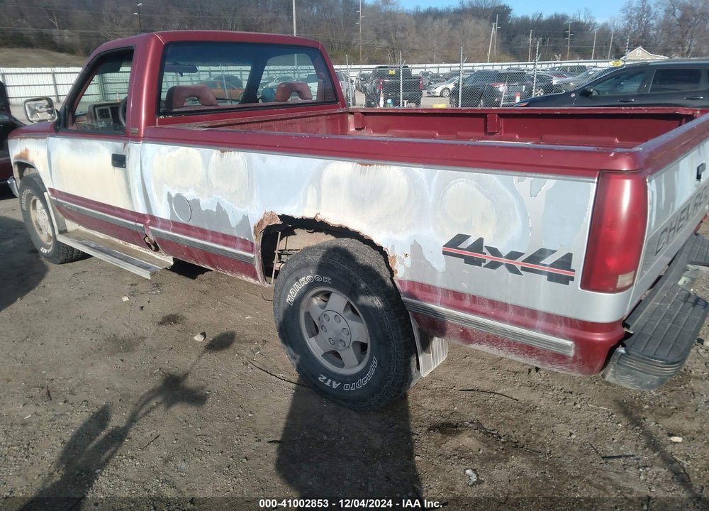 1992 CHEVROLET GMT-400 K1500 VIN: 1GCEK14K5NZ167992