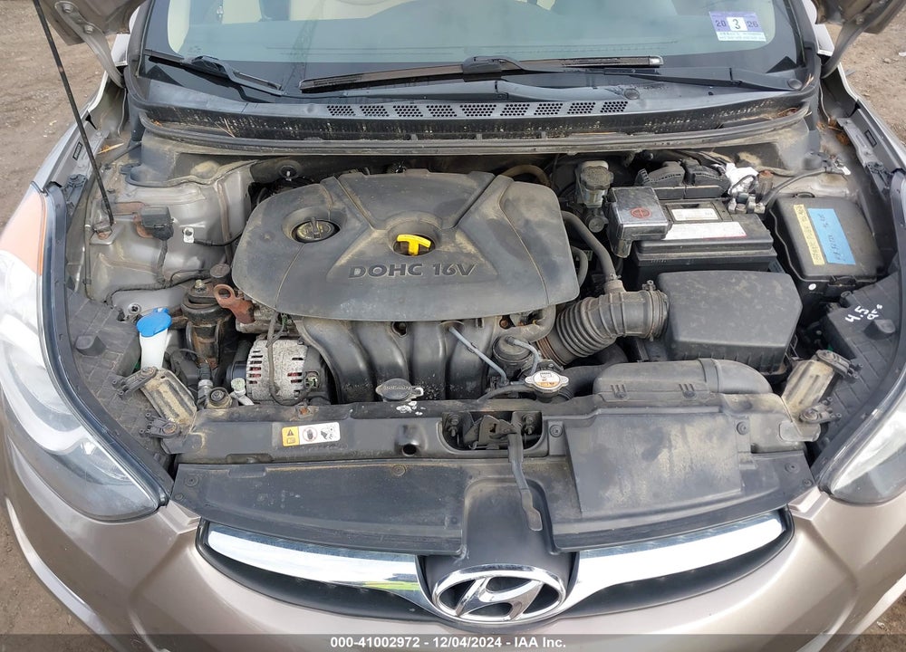 2013 HYUNDAI ELANTRA VIN: 5NPDH4AE6DH297778