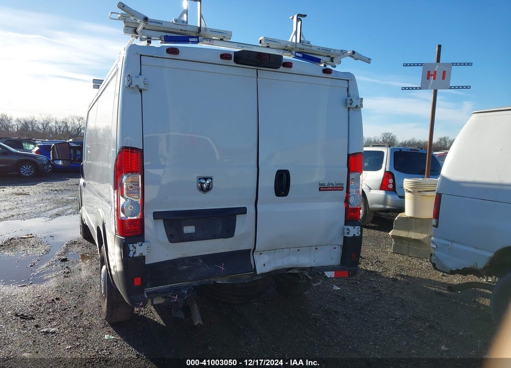 2021 RAM PROMASTER 1500 LOW ROOF 136 WB VIN: 3C6LRVAG9ME552693
