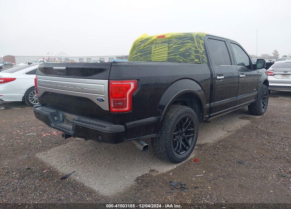 2016 FORD F-150 LIMITED VIN: 1FTEW1EGXGFD40814