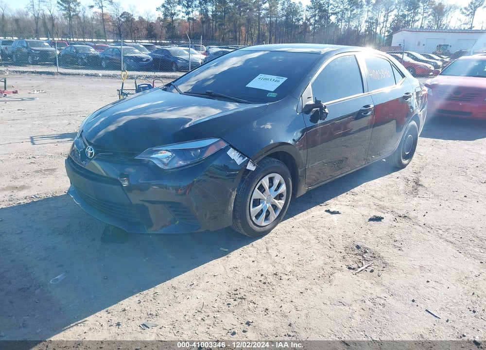 2016 TOYOTA COROLLA L VIN: 2T1BURHE3GC736917