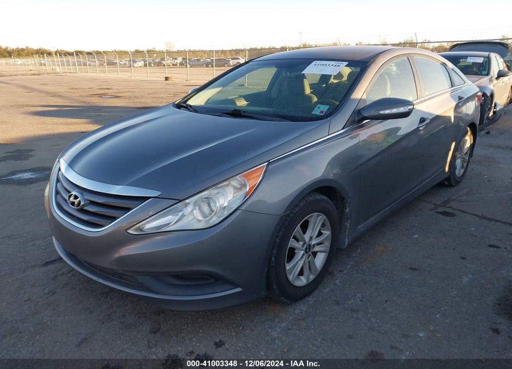 2014 HYUNDAI SONATA GLS VIN: 5NPEB4AC8EH891956