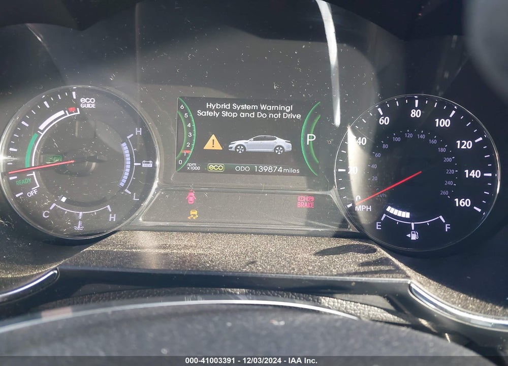 2013 KIA OPTIMA HYBRID VIN: KNAGM4AD3D5050487