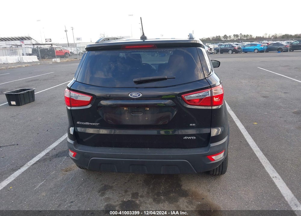 2019 FORD ECOSPORT SE VIN: MAJ6S3GL8KC292123