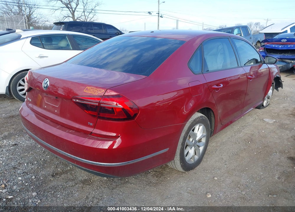 2018 VOLKSWAGEN PASSAT 2.0T R-LINE/2.0T S VIN: 1VWAA7A34JC016010