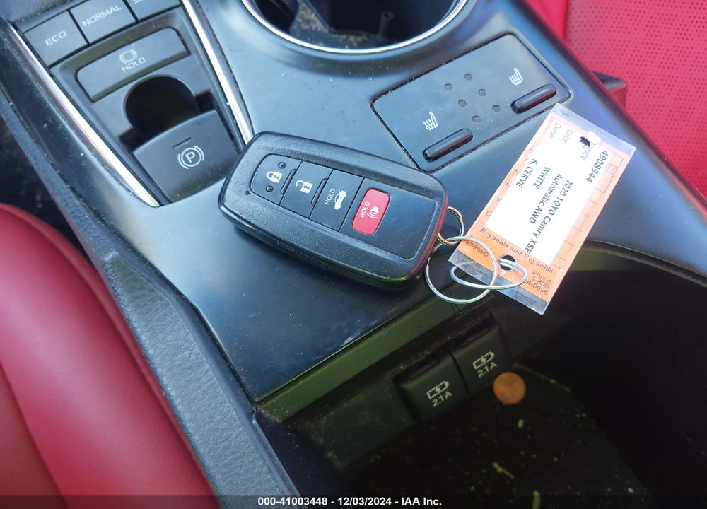 2020 TOYOTA CAMRY XSE AWD VIN: 4T1K61BK3LU004290