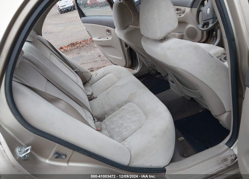 2008 KIA SPECTRA EX VIN: KNAFE121185548866