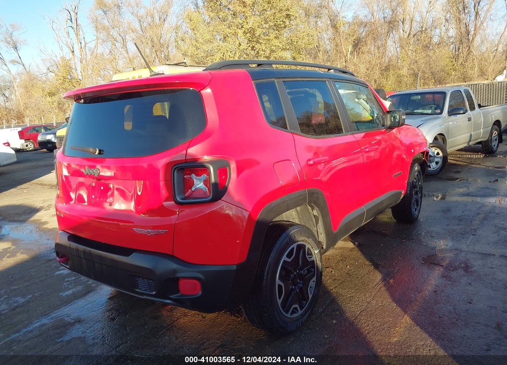 2017 JEEP RENEGADE TRAILHAWK 4X4 VIN: ZACCJBCB2HPE81586