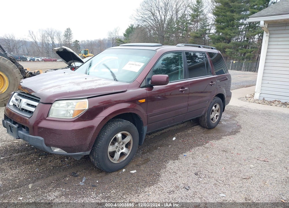 2007 HONDA PILOT EX-L VIN: 2HKYF18547H518777