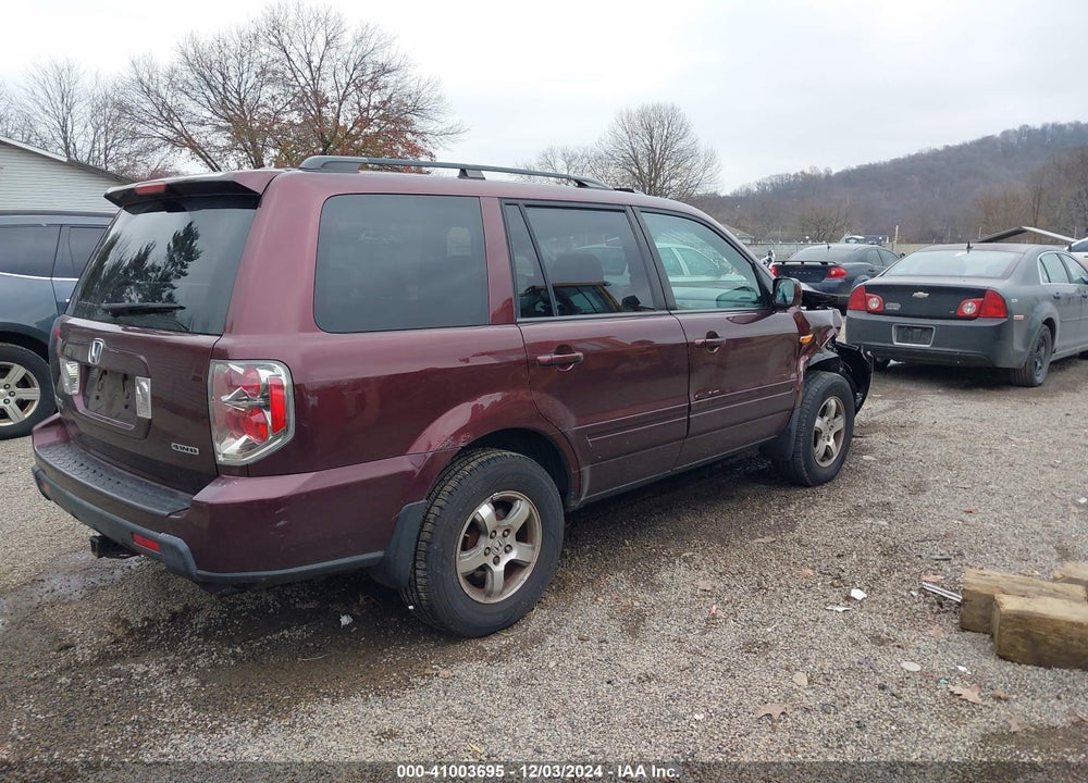 2007 HONDA PILOT EX-L VIN: 2HKYF18547H518777