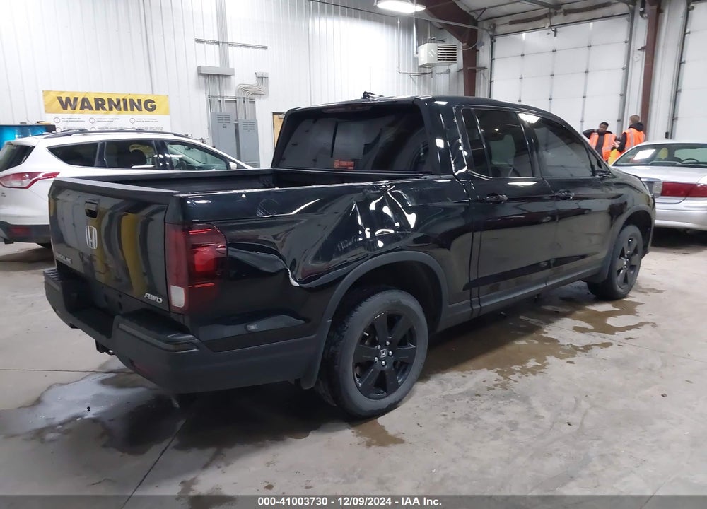 2019 HONDA RIDGELINE BLACK EDITION VIN: 5FPYK3F8XKB502067