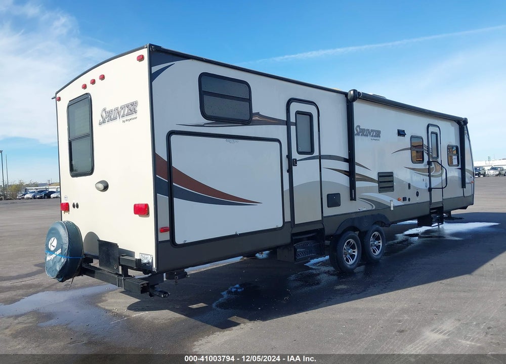 2014 KEYSTONE RV SPRINTER 15TH ANNIVE VIN: 4YDT31128E1532959