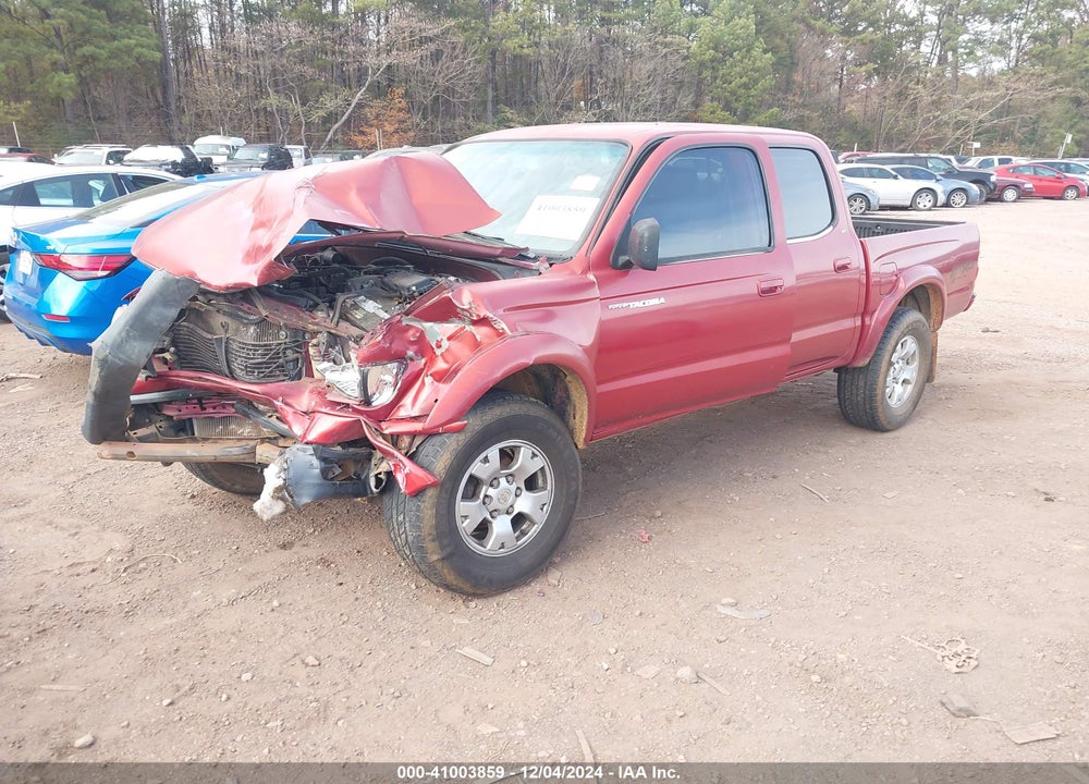 2002 TOYOTA TACOMA PRERUNNER VIN: 5TEGM92N32Z069204