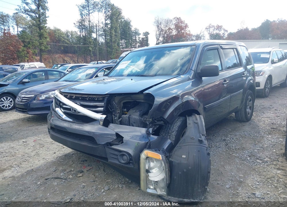 2013 HONDA PILOT LX VIN: 5FNYF3H20DB006431