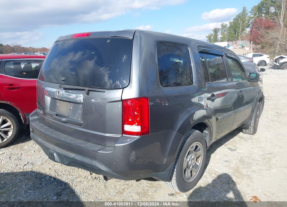 2013 HONDA PILOT LX VIN: 5FNYF3H20DB006431