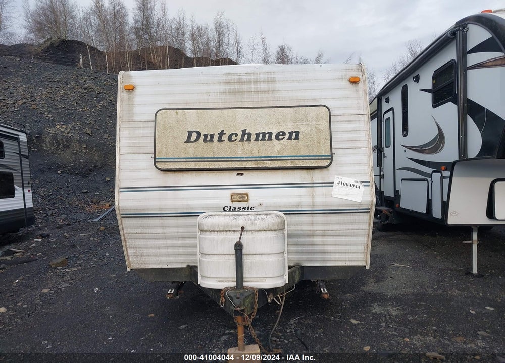 1996 DUTCHMAN TRAVEL TRAILER, 26 FT LONG, NO SLD, UNSURE OF MODE VIN: 47CT20M20T1070114