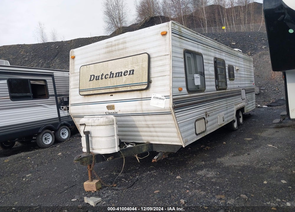 1996 DUTCHMAN TRAVEL TRAILER, 26 FT LONG, NO SLD, UNSURE OF MODE VIN: 47CT20M20T1070114