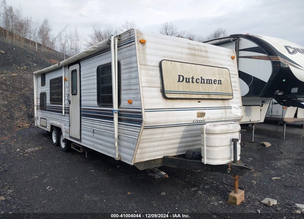 1996 DUTCHMAN TRAVEL TRAILER, 26 FT LONG, NO SLD, UNSURE OF MODE VIN: 47CT20M20T1070114