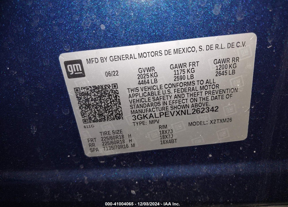 2022 GMC TERRAIN FWD SLT VIN: 3GKALPEVXNL262342