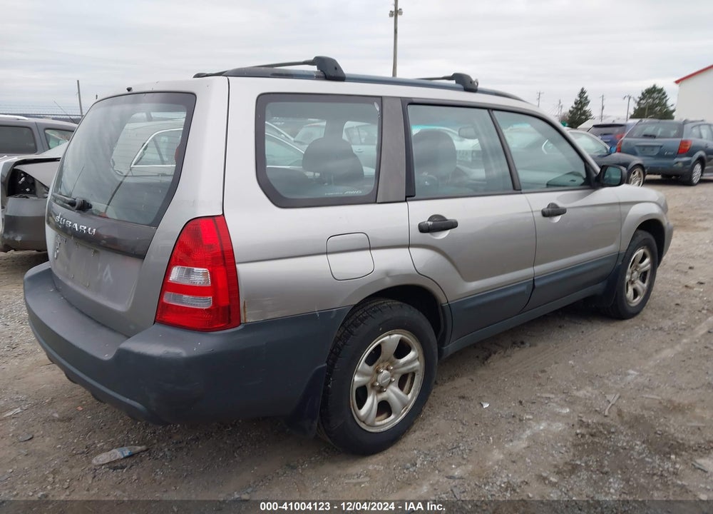 2005 SUBARU FORESTER 2.5X VIN: JF1SG63695H714893