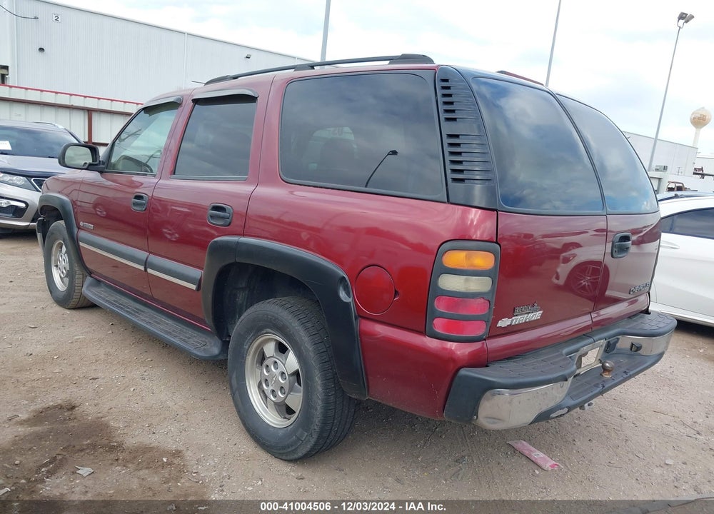 2003 CHEVROLET TAHOE LS VIN: 1GNEC13V43R250410