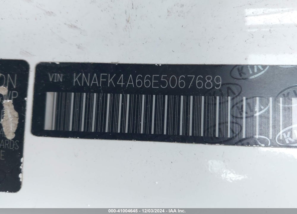 2014 KIA FORTE LX VIN: KNAFK4A66E5067689