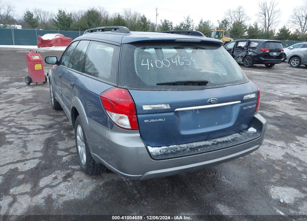 2009 SUBARU OUTBACK 2.5I VIN: 4S4BP60C697319775