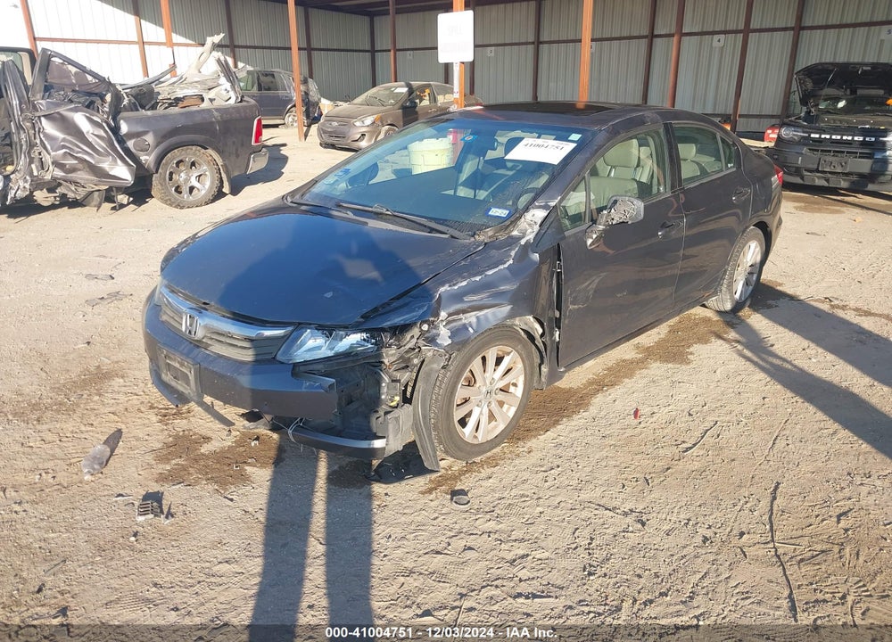 2012 HONDA CIVIC EX-L VIN: 2HGFB2F97CH531526