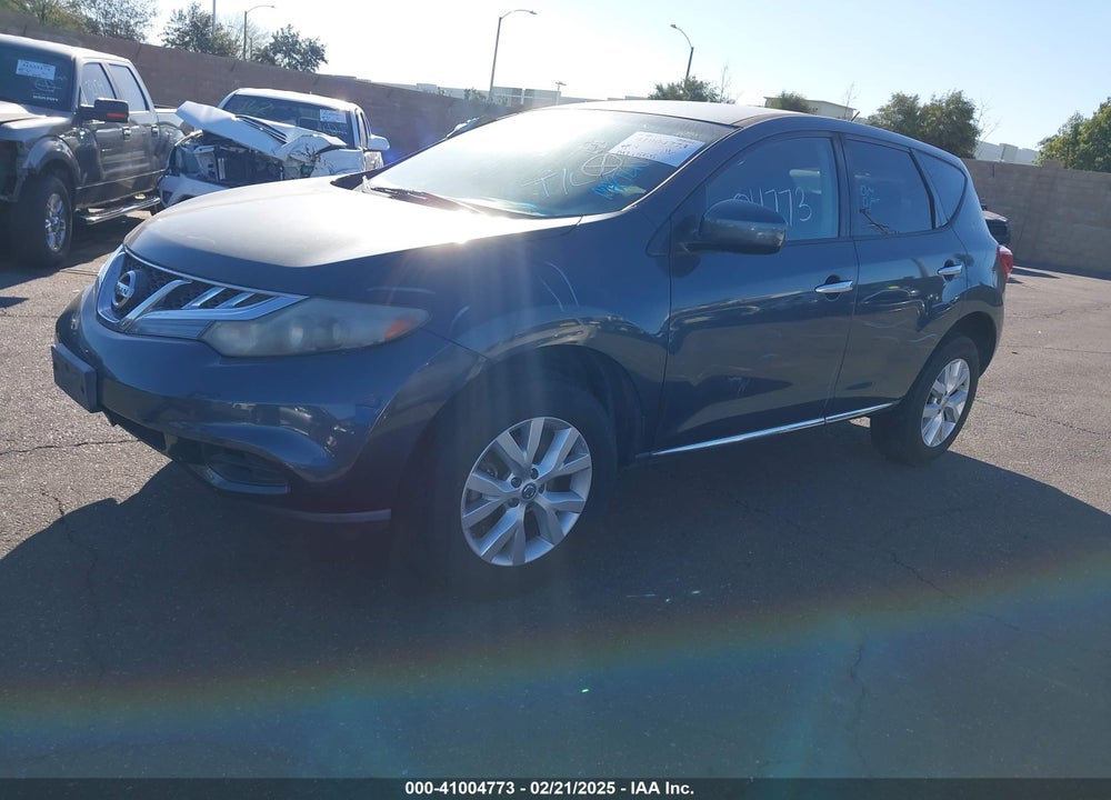 2011 NISSAN MURANO S VIN: JN8AZ1MU4BW062650